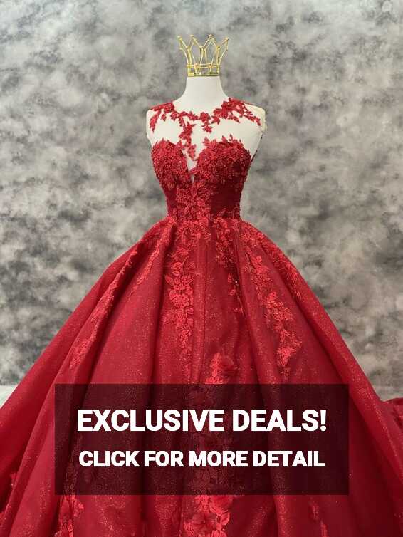 Breathtaking Red Sleeveless Ballgown Wedding/debut Dress With ...