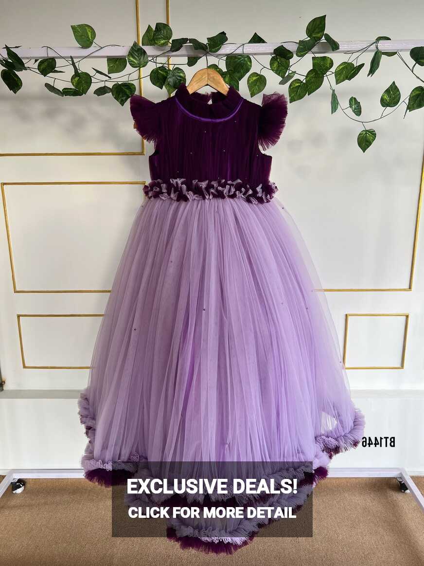 Bt1446 Regal Purple Princess Gown - Enchanting Party Elegance for ...