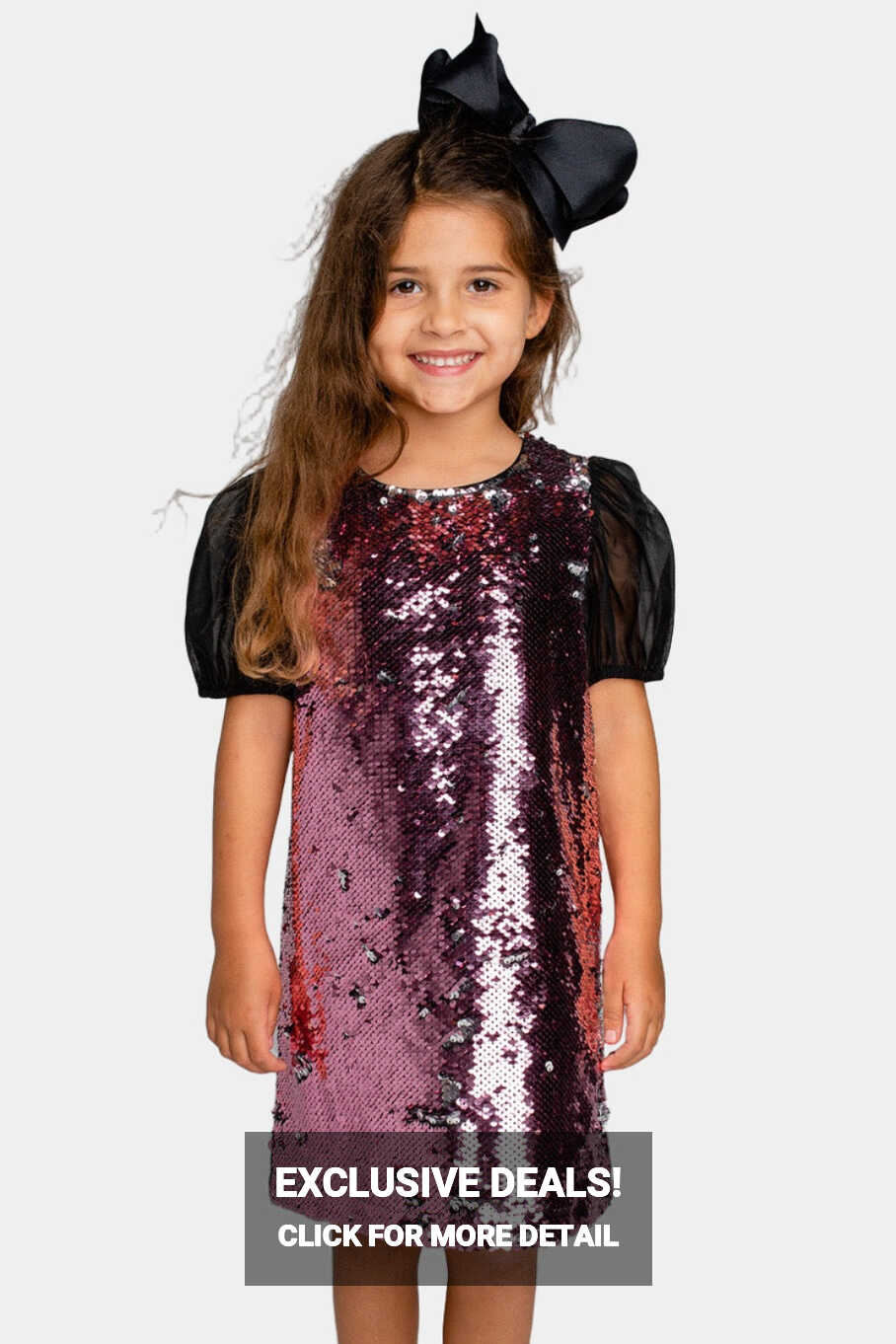 BuddyLove | Gigi Sequined Girls Dress | Rose