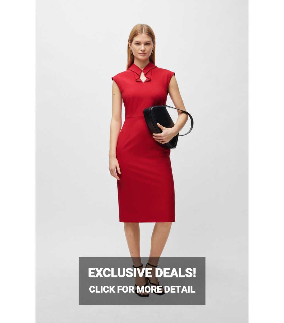 Business dresses in Red by HUGO BOSS | Women