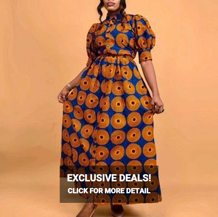 Buy African print long dresses | Dashiki and ankara prints dress ...