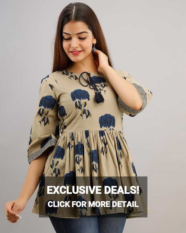 Buy Beige Shirts, Tops &amp; Tunic for Women by Kimayra Online | Ajio.com