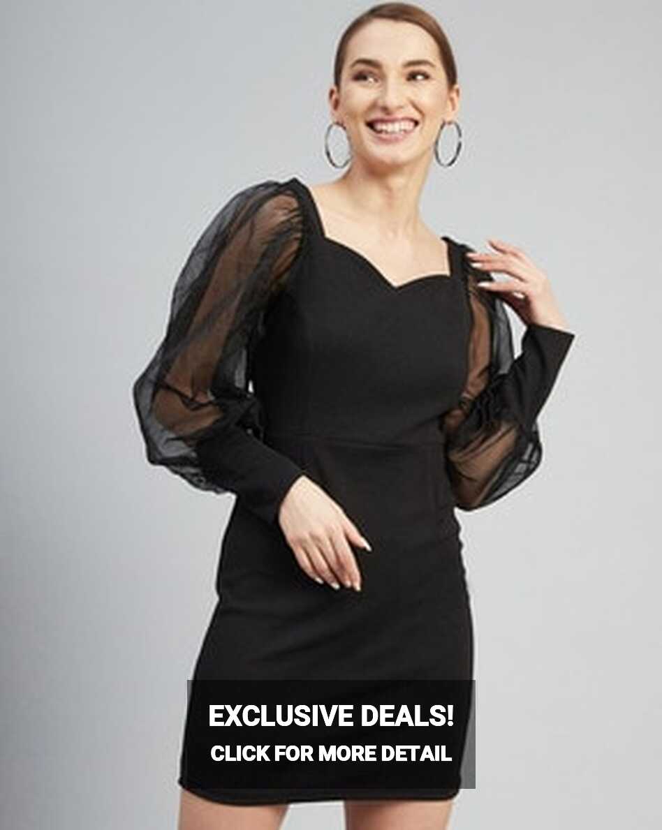 Buy Black Dresses for Women by Rare Online | Ajio.com