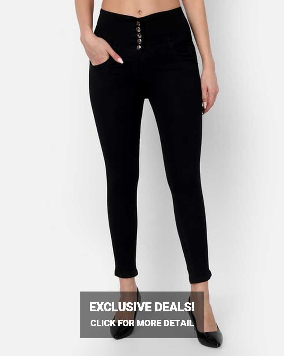 Buy Black Jeans &amp; Jeggings for Women by FLYING GIRLS Online | Ajio.com