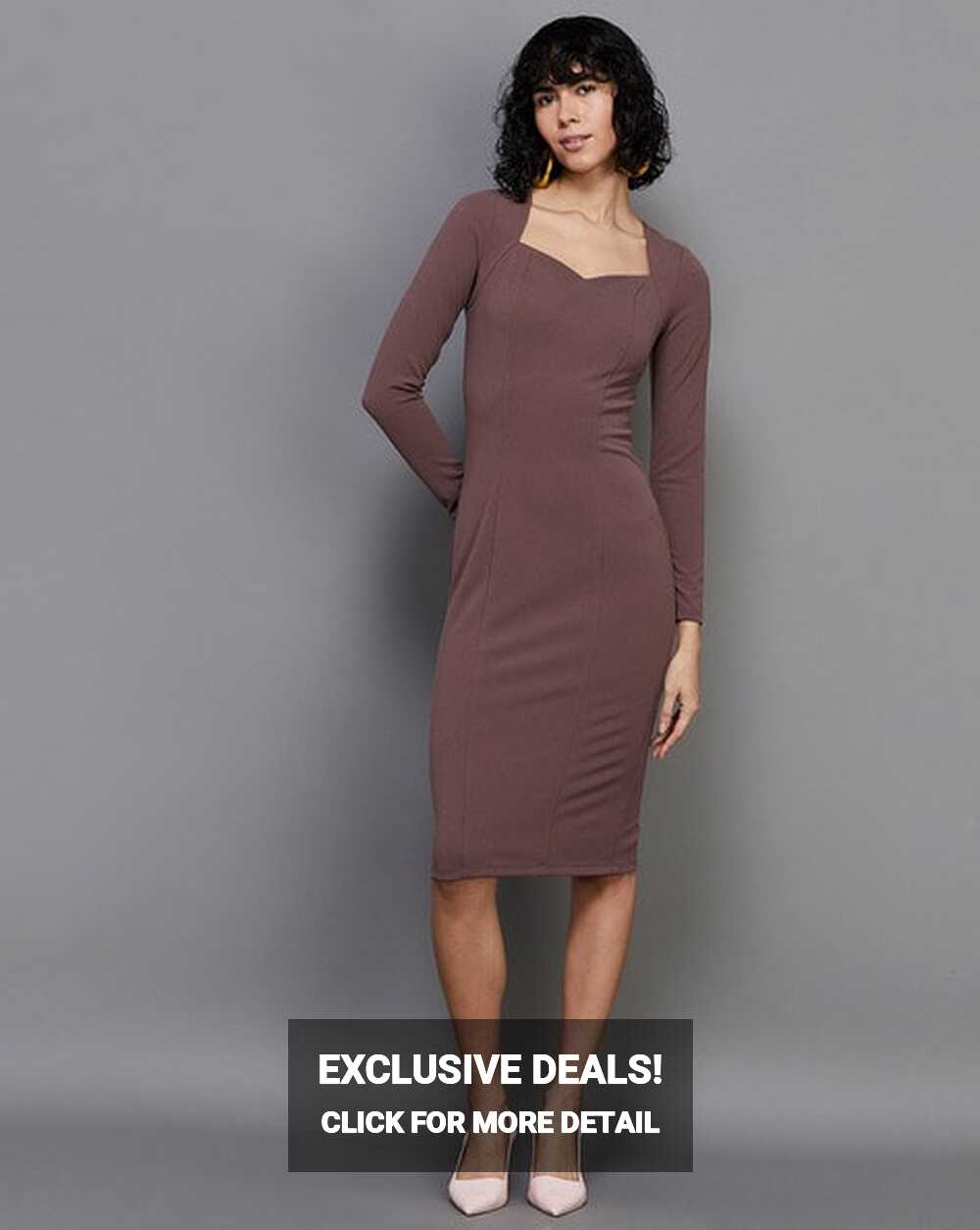 Buy Brown Dresses for Women by Ginger by lifestyle Online | Ajio.com