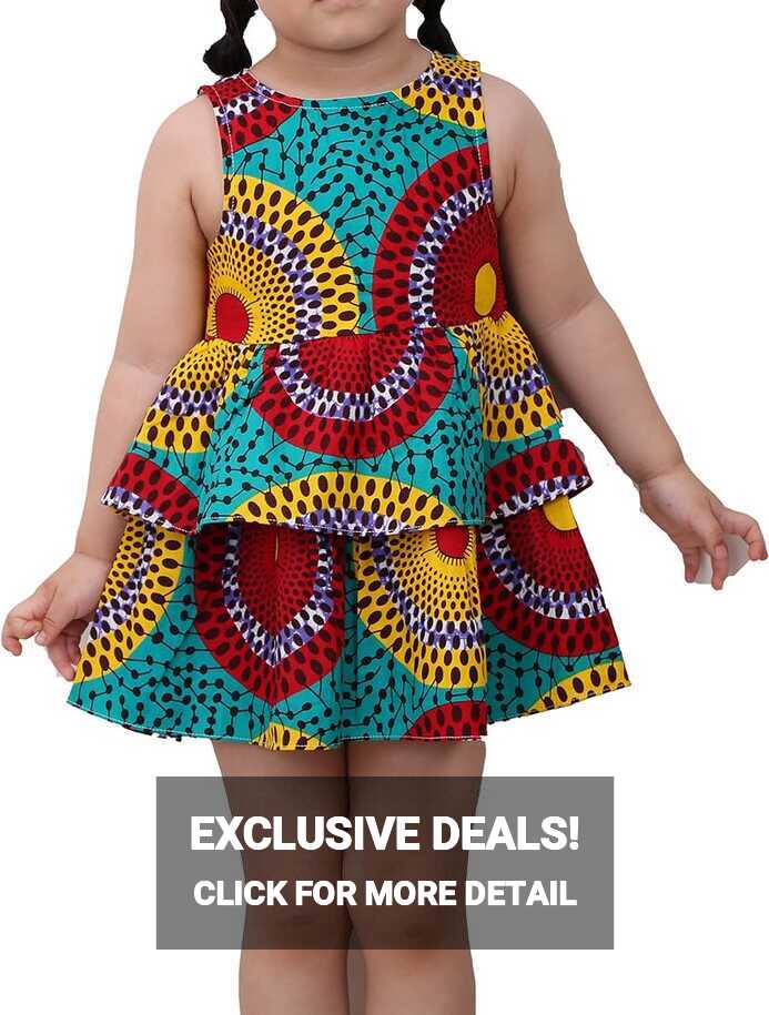 Buy Girl&#39;s African Print Dress,Baby Girl Party Dress Ankara ...