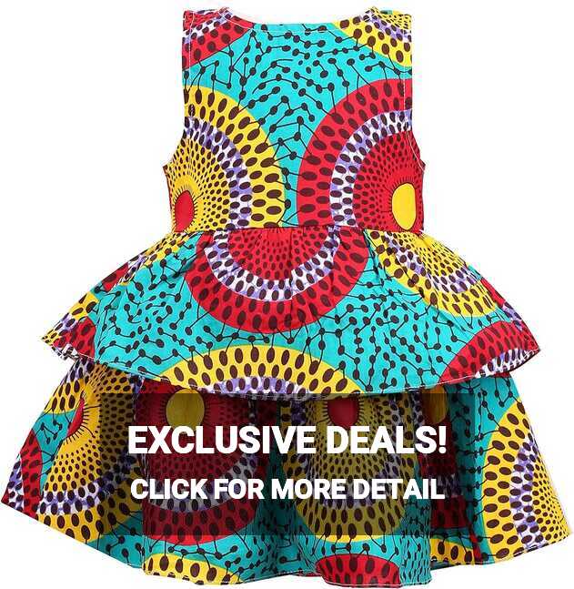 Buy Girl&#39;s African Print Dress,Baby Girl Party Dress Ankara Special ...