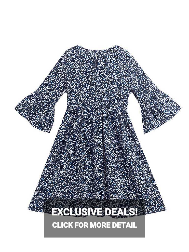 Buy Girls Peplum Sleeves Dress - Blue Online at 53% OFF | Cub McPaws