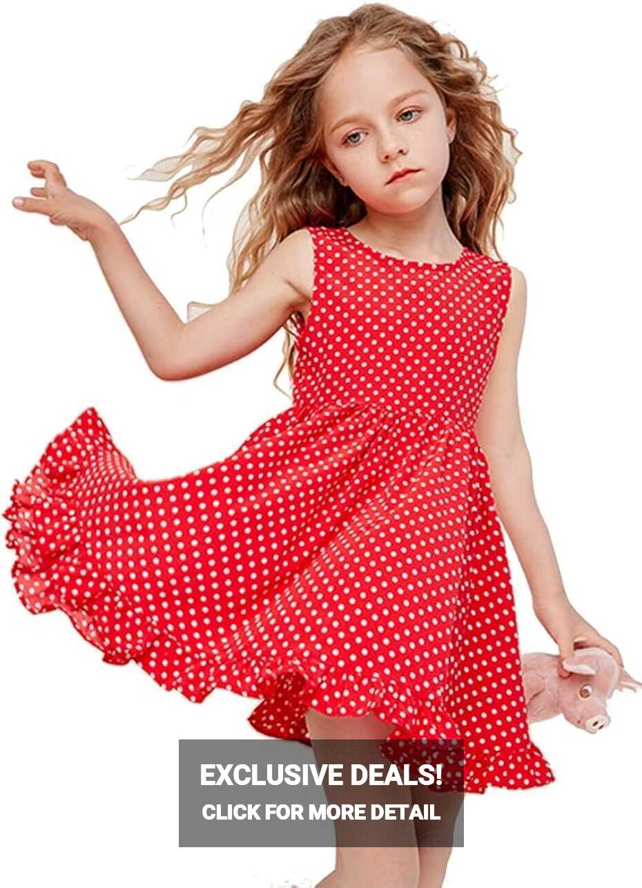 Buy Happy Rose Little Girls Dress Sleeveless Summer Dress ...