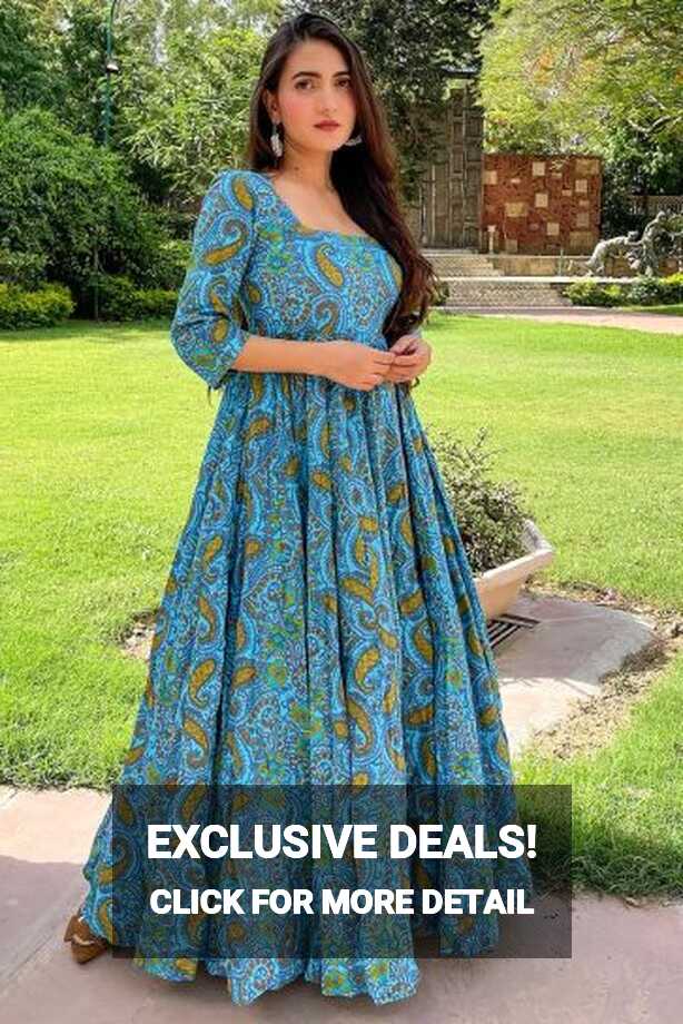 Buy Indian Gowns Online | Shop Indowestern Readymade Dresses UK ...