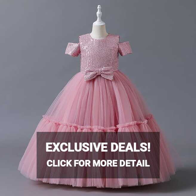 Buy Linya Knee Length Gown for Kid&#39;s (LN_094_Baby Pink_1-2) at ...