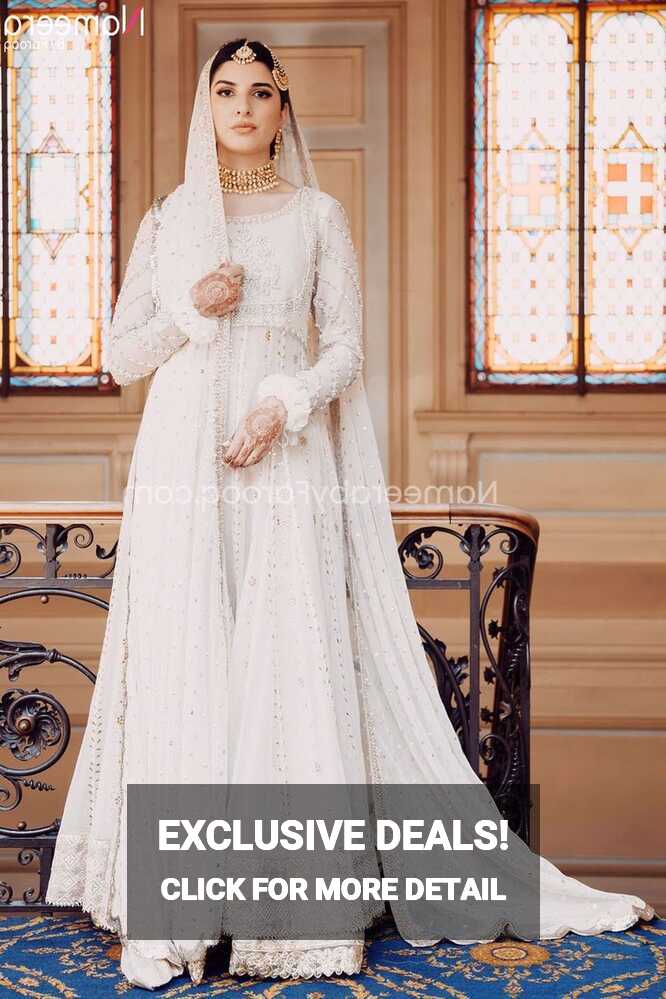 Buy Pakistani Bridal Dresses-Premium White Pakistani Wedding Dress ...