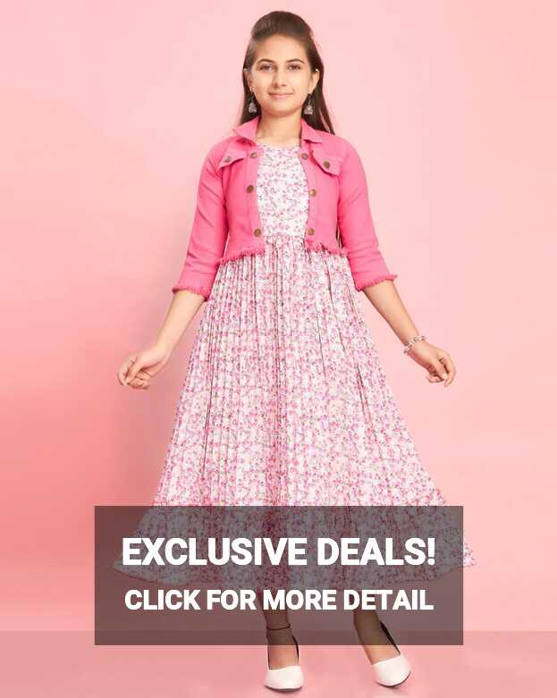 Buy Pink Dresses &amp; Frocks for Girls by AARIKA GIRLS ETHNIC Online ...