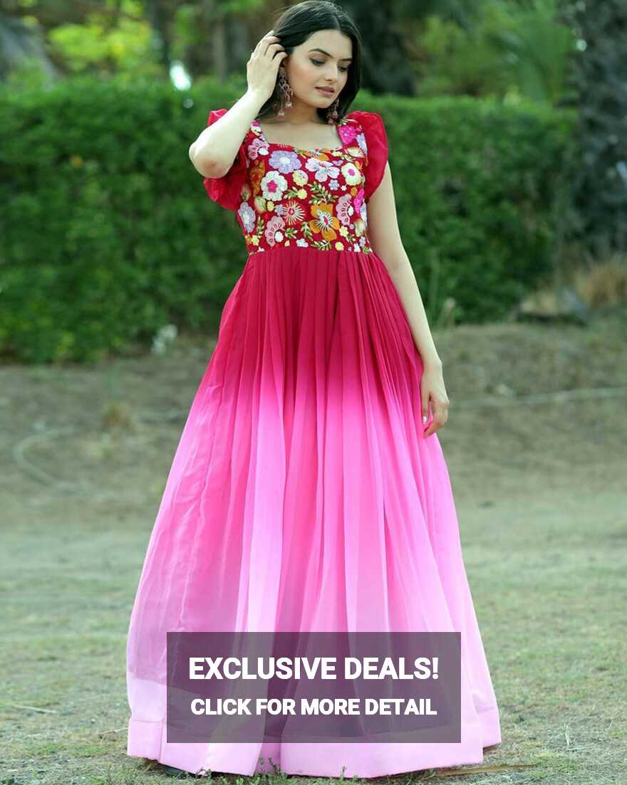 Buy Pink Dresses &amp; Gowns for Women by FUSIONIC Online | Ajio.com