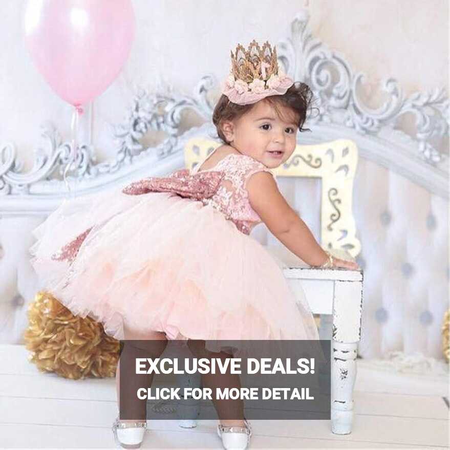 Buy Placehab Branded Newborn Girls Dress for Wedding Party Baby ...