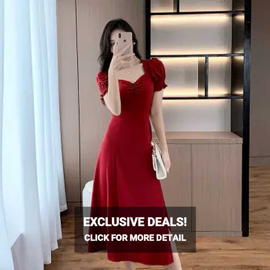 Buy Red Cocktail Dress Plus Size online | Lazada.com.ph