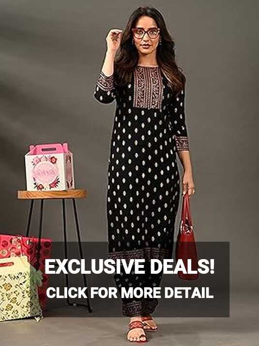 Buy Shiva Fab Women&#39;s Rayon Printed Kurta with Palazzo Set (Small ...