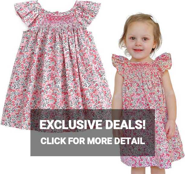 Buy Simplee kids Baby Girls Summer Casual Dresses Toddler Floral ...