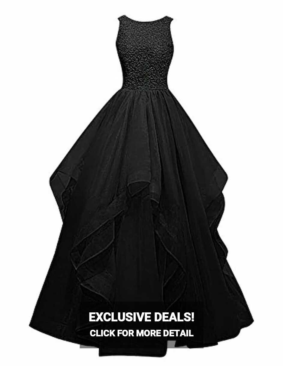 Buy TILISM Girls Black Net Maxi A-line Gown Dress 15 - 16 Years ...