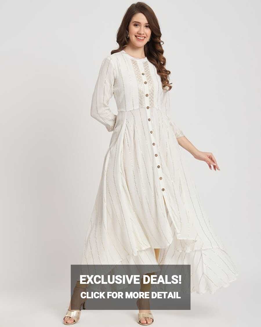 Buy White Dresses &amp; Gowns for Women by Amira&#39;s Indian Ethnic Wear ...