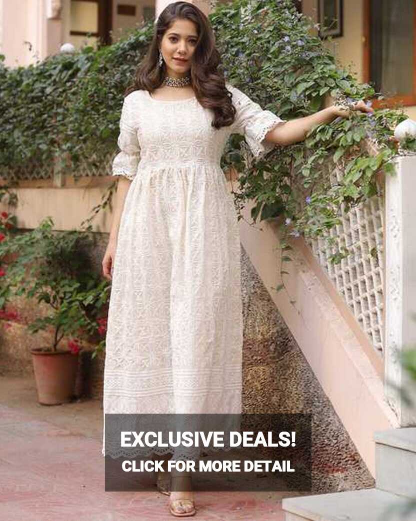 Buy White Dresses for Women by Roohaniyat Online | Ajio.com