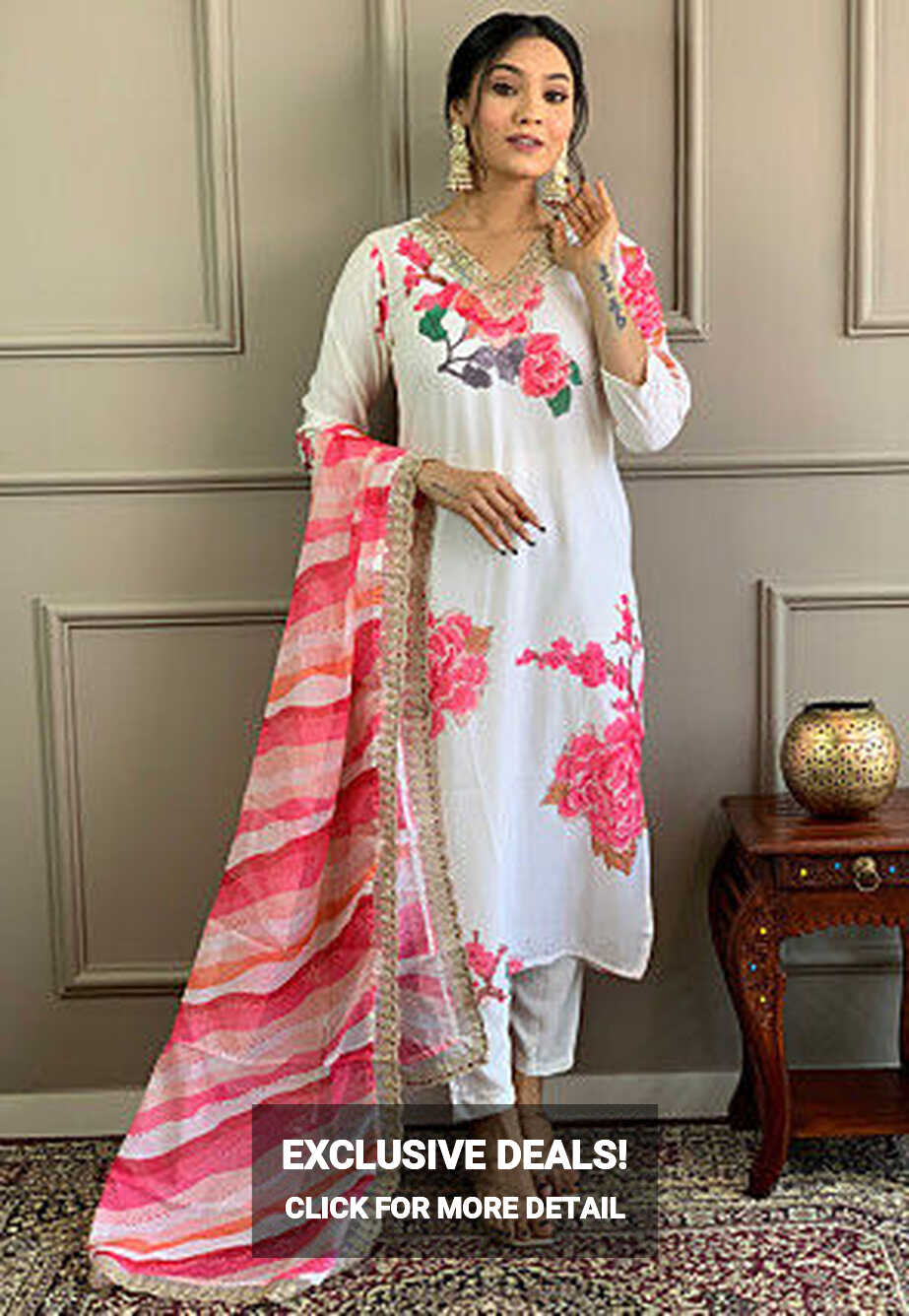 Buy White Salwar Kameez for Women Online