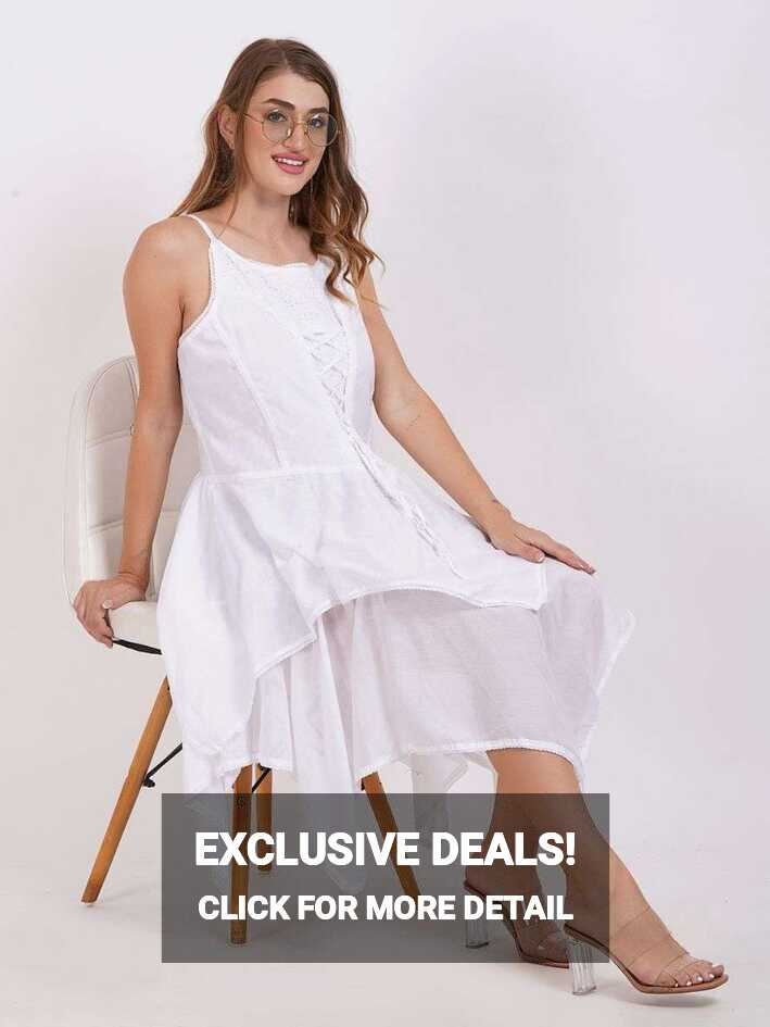 Buy Wholesale Short White Flowy Summer Dress for Women