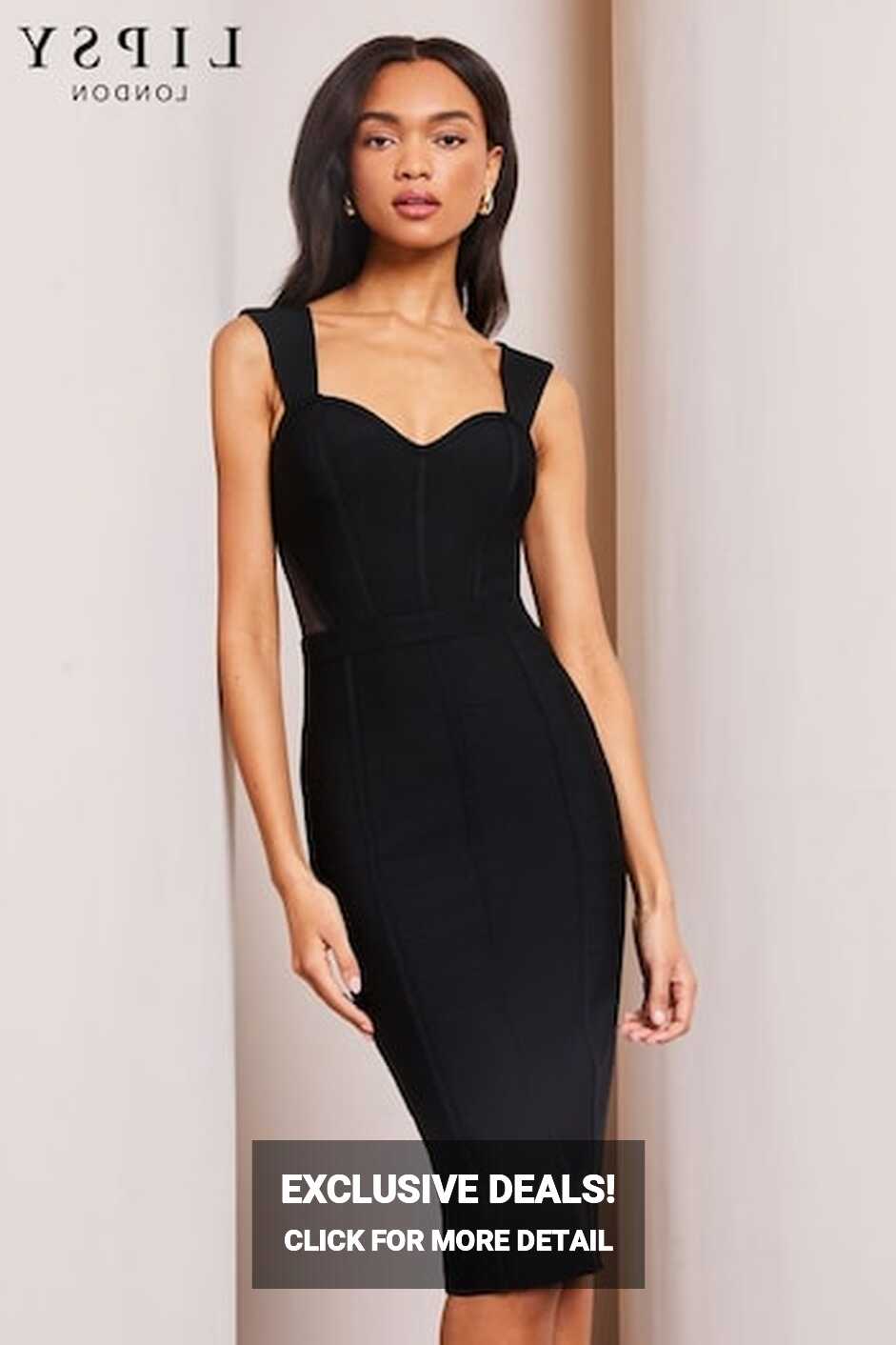 Buy Women&#39;s Black Bodycon Prom Dresses Online | Next UK