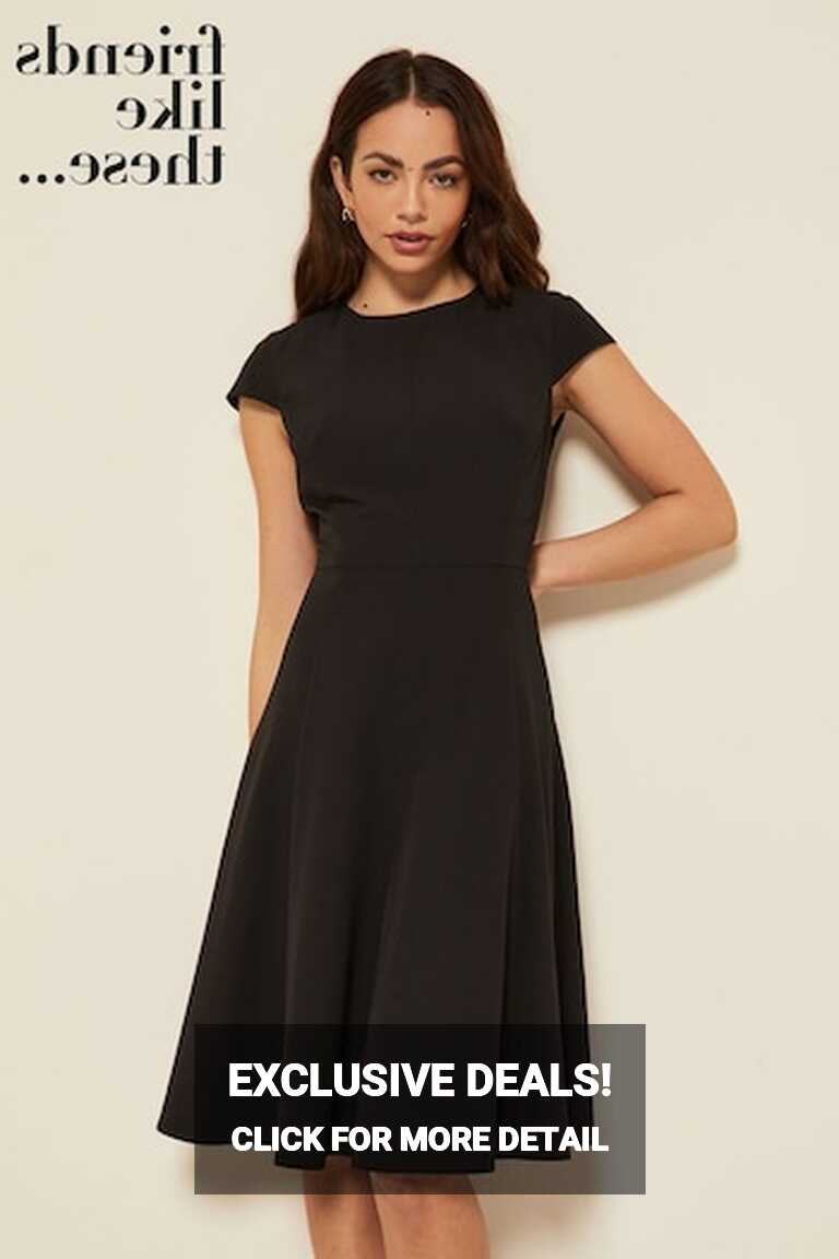 Buy Women&#39;s Black Knee Length Dresses Online | Next UK