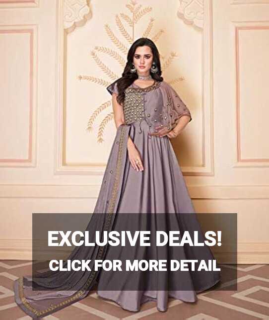 Buy Women&#39;s Fully Stitched Soft Silk Indo-Western Long Gowns at ...