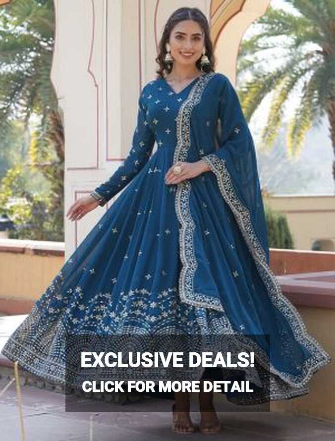 Buy Women&#39;s Indian Gowns Online in Latest Designs - Fabanza UK