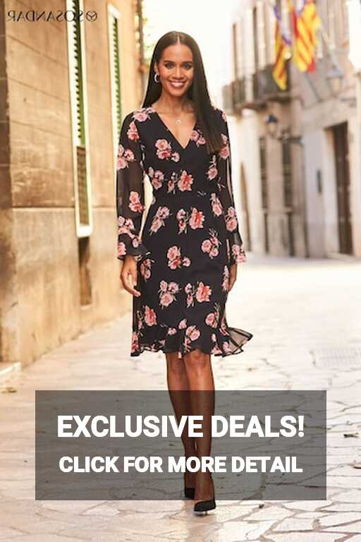 Buy Women&#39;s Knee Length Long Sleeve Floral Dresses Online | Next UK