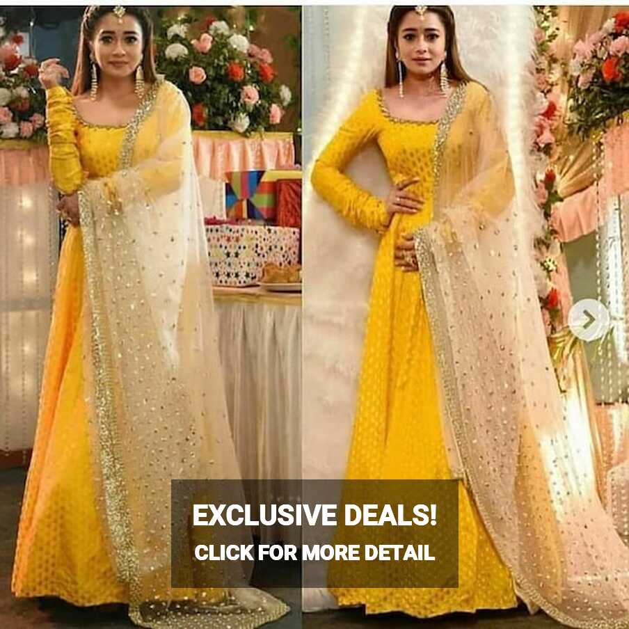 Buy Yellow Latest Designer Long Gown for Women and Girls for ...