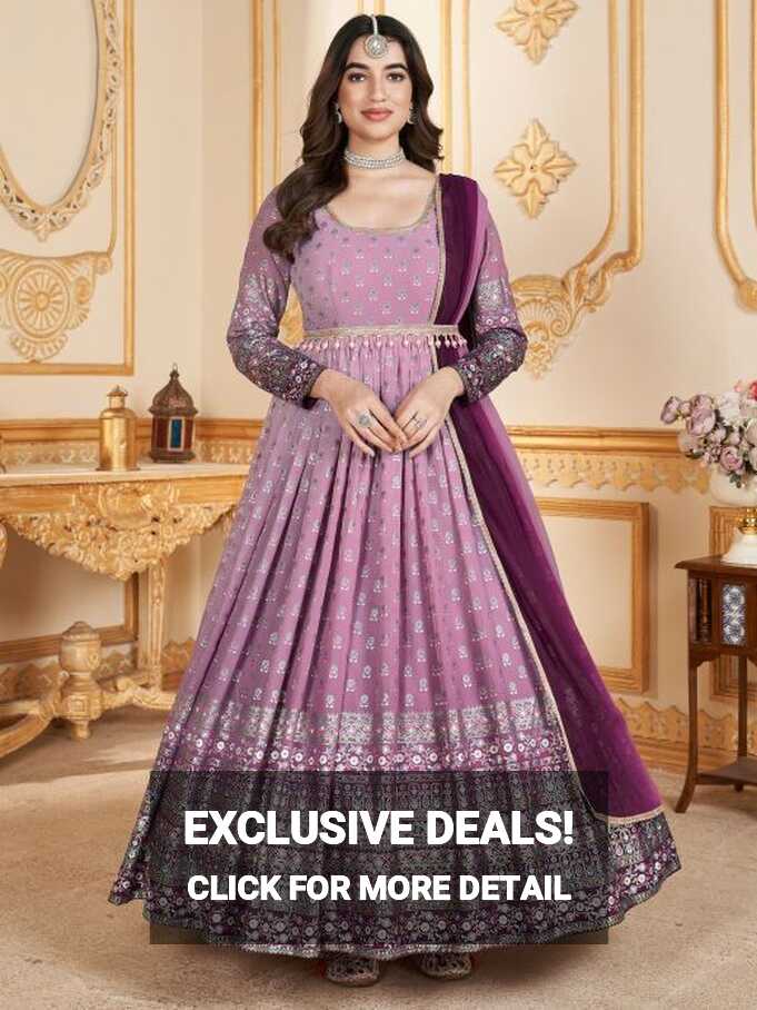 Buy a Designer Wedding Heavy Flair Anarkali Gown Online at Ethnic ...