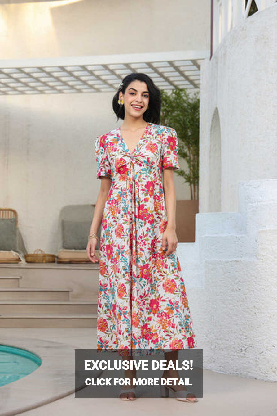 Buy casual cotton summer midi dresses for womens online – JISORA