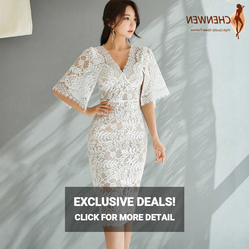 CHENWEN 2023 New Arrival Women Lace Dress Fashion Summer Party ...