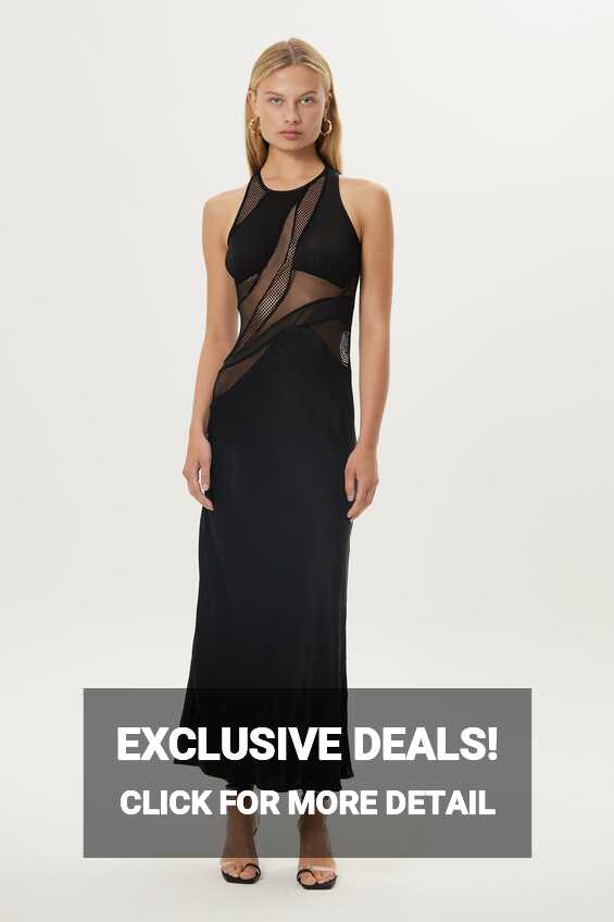 CRYSTAL CLEAR MAXI TANK DRESS | BLACK — THIRD FORM - International