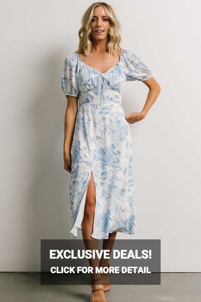 Cadence Midi Dress | Blue Floral | Baltic Born