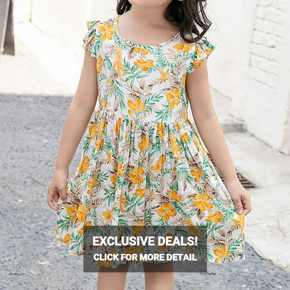 Casual Girls Dresses 12 Year Girls Dress Girls Kids Crew Neck ...