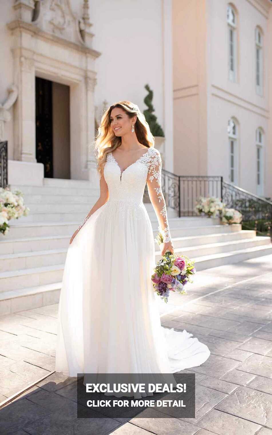 Casual Long-Sleeved Wedding Dress | Stella York Wedding Dresses