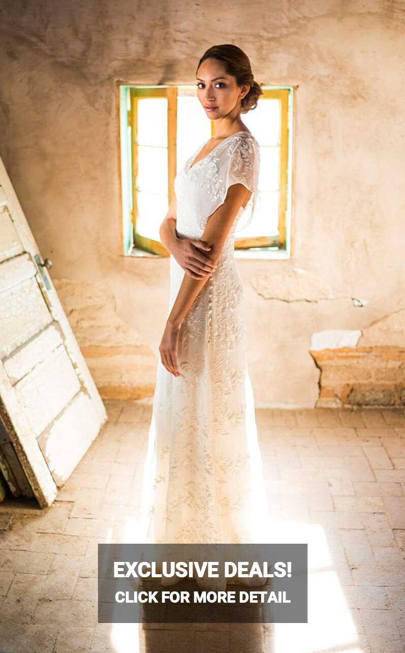 Casual Wedding Dress, Simple Wedding Dress, Backyard Wedding Dress ...