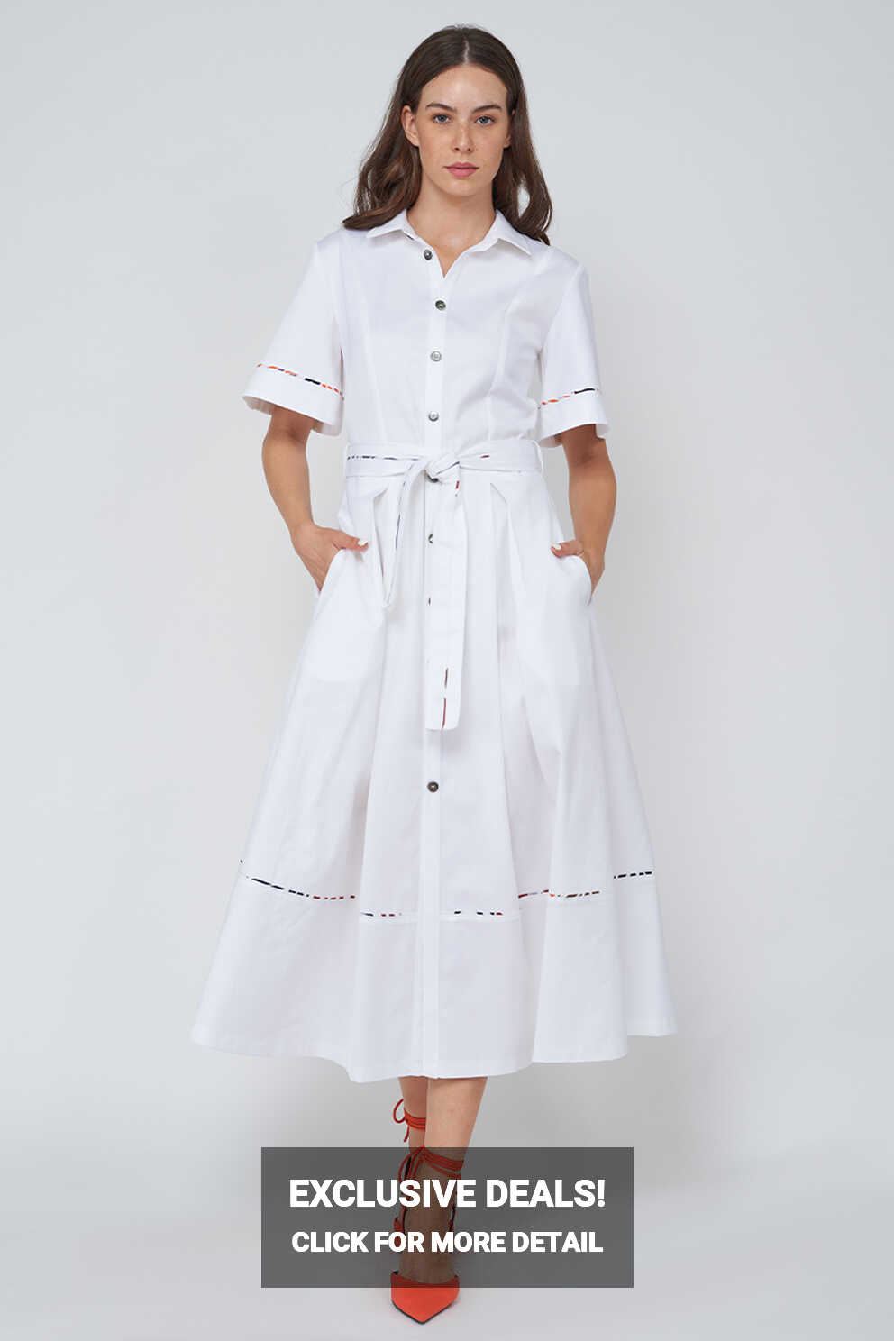 Casual white cotton dress – Varteks d.d.