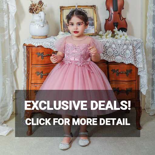 Cheap 1-5 Years Baby Girl Wedding Dress 1st Birthday Dress For ...