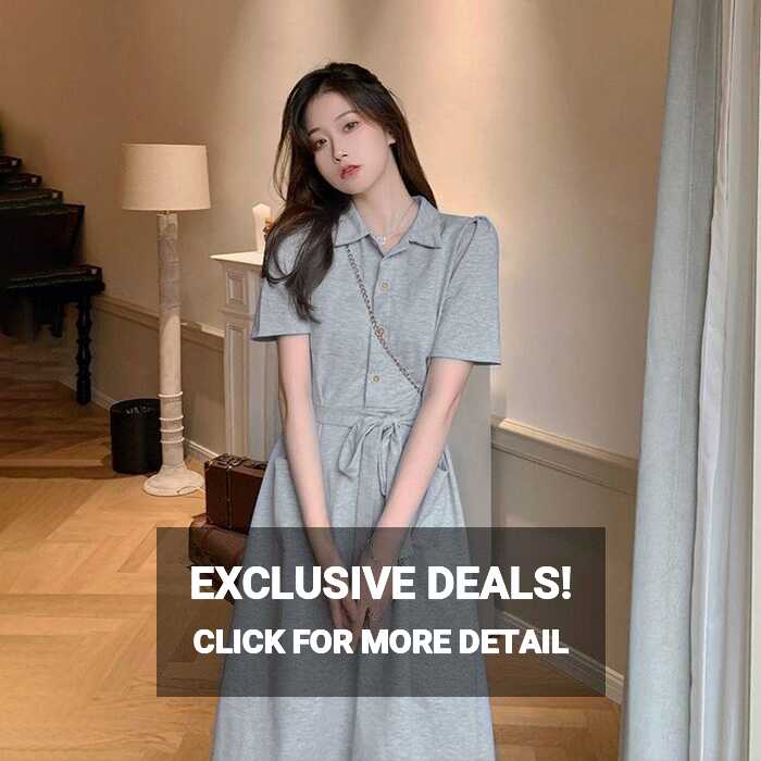 Cheap Shirt Dress Summer Korean Version of Loose Thin High Waist ...