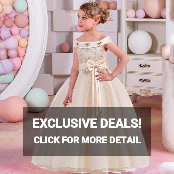 Cheap Wedding Kids Dress for Girls Evening Children Flower ...