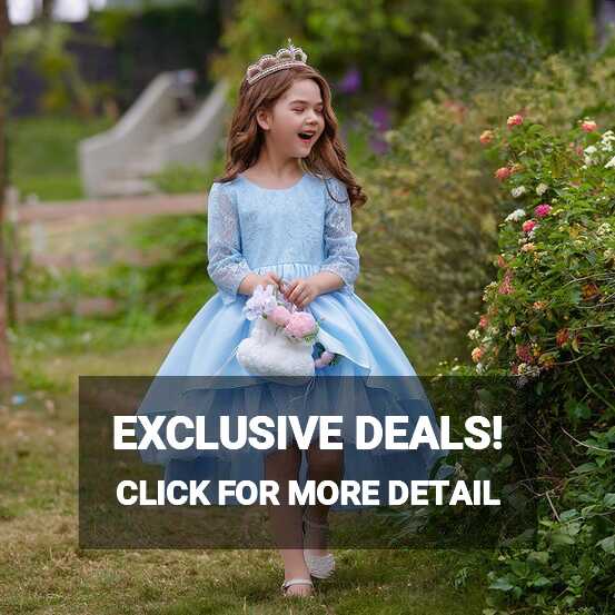 Cheap White Long Bridesmaid Kids Dresses For Girls Sequin Gown ...