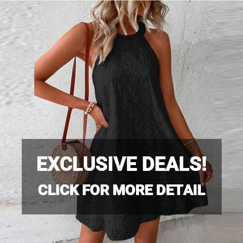 Cheap Women&#39;s Mini Dress Summer Casual O-Neck Sleeveless A Dress ...