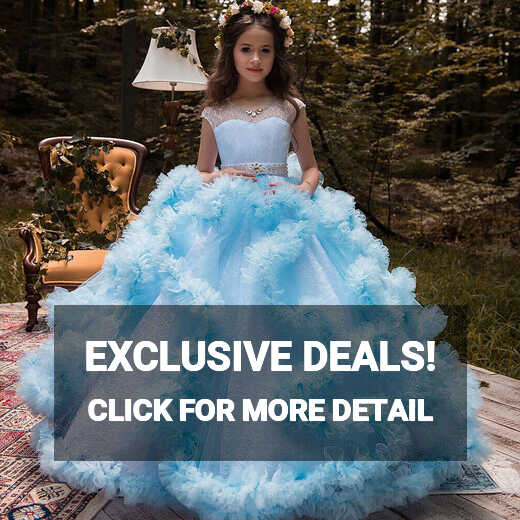 Children&#39;s Wedding Dress Sleeveless Lace Birthday Puffy Princess ...