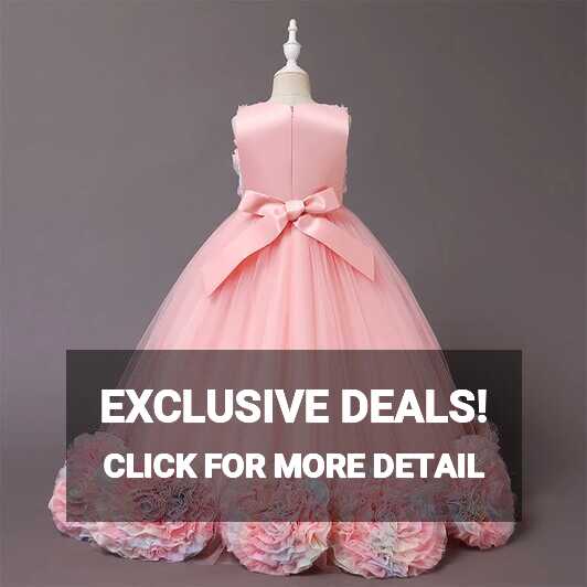 Children Girls Party Wear Long Floral Wedding Dresses - China ...