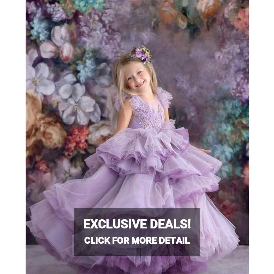 Children Princess Dress 2023 New Girls Purple Piano Prom Evening ...